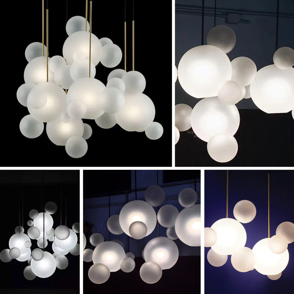 Bubble Shaped LED Glass Pendant Lighting / Ruchi