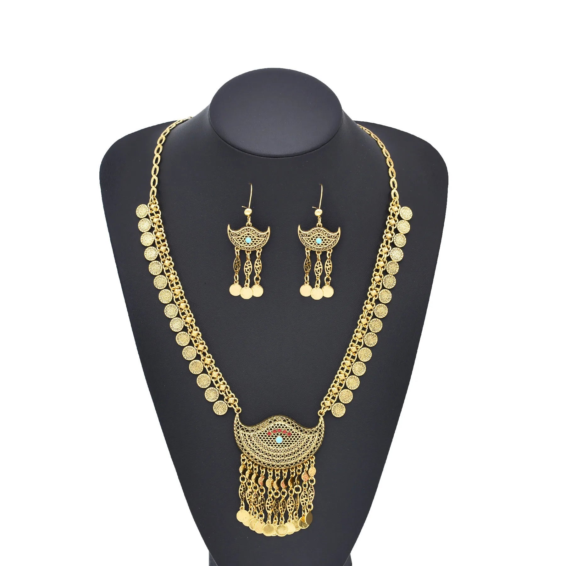 Bohemian Earrings And Necklace Set / Ruchi
