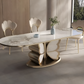Butterfly Design Marble Dining Table Set / Ruchi