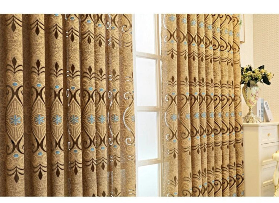 Luxury Embroidered Fabric Curtain / Ruchi