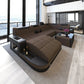 Glorious LED-Integrated Fabric Sectional Sofa