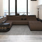 Glorious LED-Integrated Fabric Sectional Sofa