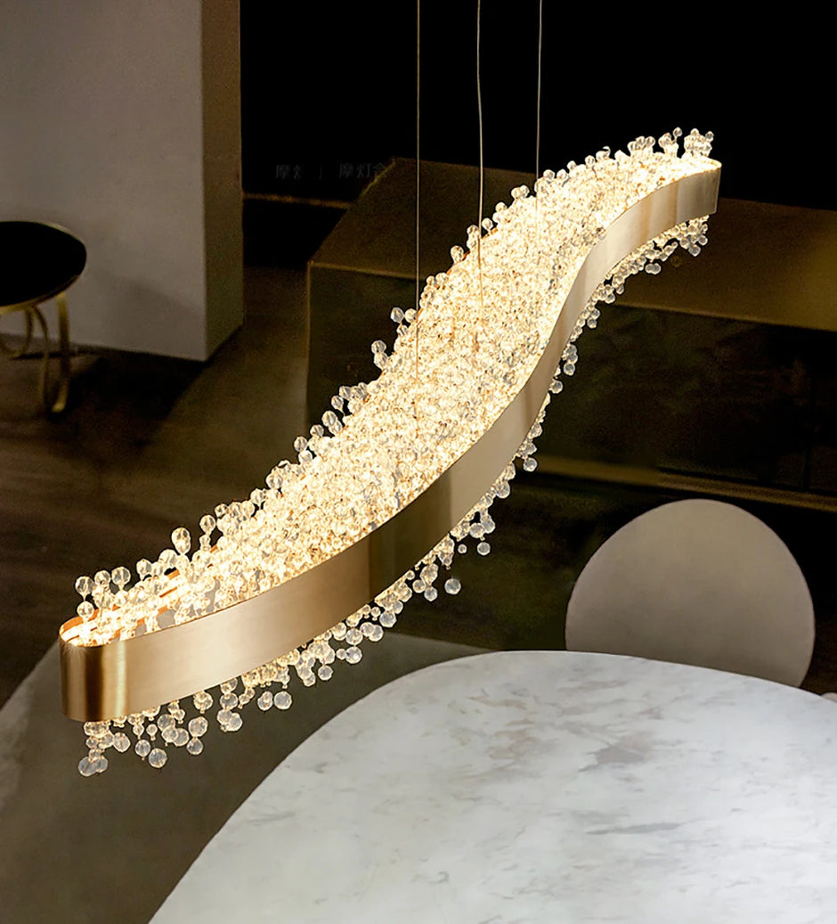 Modern Crystal Shiny Style LED Chandelier / Ruchi