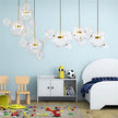 Clear Bubble LED Glass Pendant Lighting / Ruchi