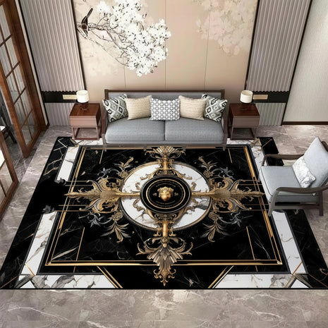 Splendacious Flannel Non-Slip Living Room Rug / Ruchi