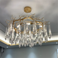 Modern LED Crystal Chandelier For Living Room / Ruchi