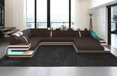 Fabric Sectional Sofa With LED Lights / Ruchi