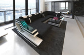 Fabric Sectional Sofa With LED Lights / Ruchi