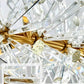 Modern LED Light Crystal Chandelier For Bedroom / Ruchi