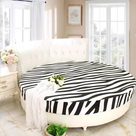 Modern Round Cotton Fitted Bedsheet / Ruchi 