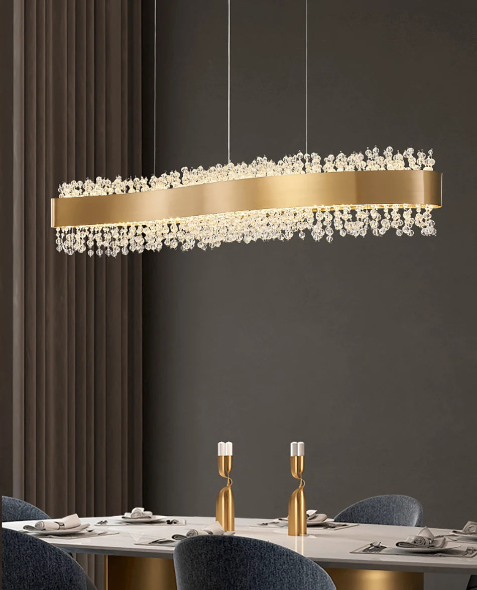 Modern Crystal Shiny Style LED Chandelier / Ruchi