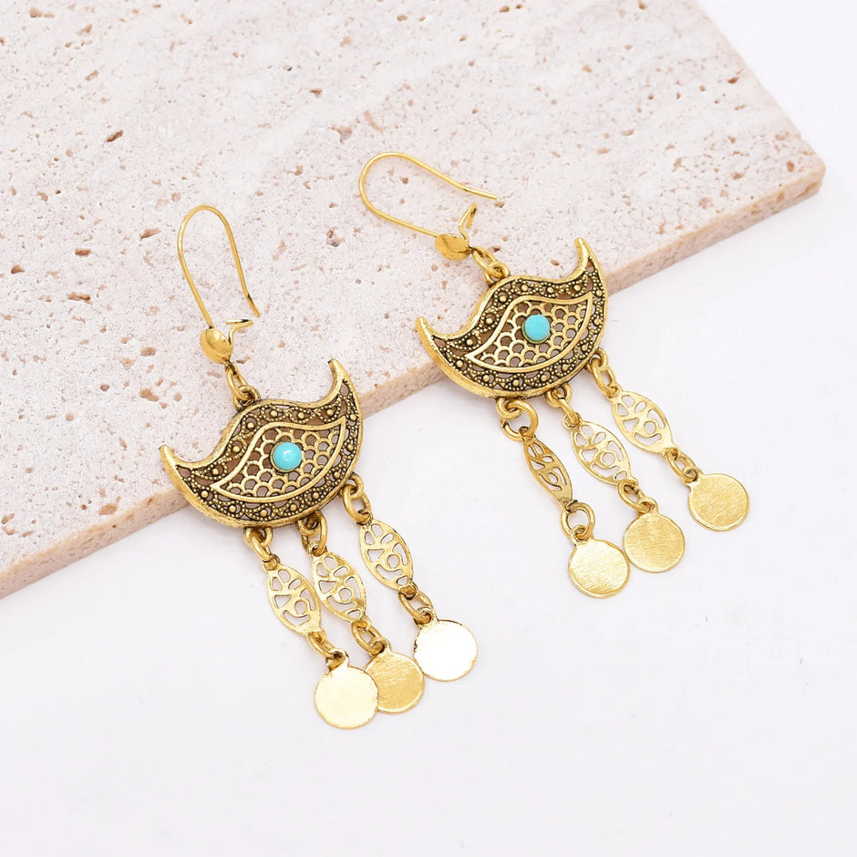 Bohemian Earrings And Necklace Set / Ruchi