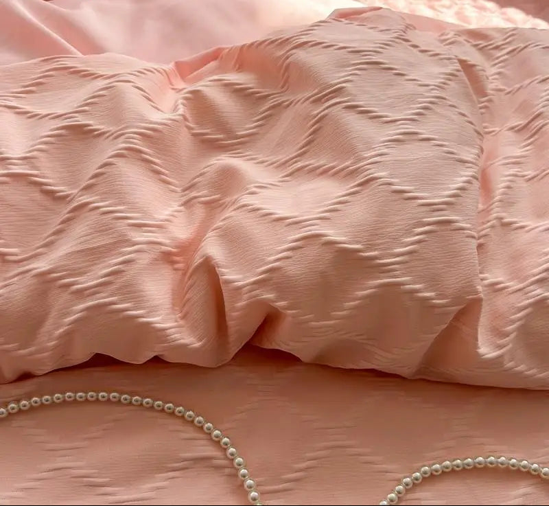 Round Microfiber Fabric Fitted Bedsheet And Bed-Skirt