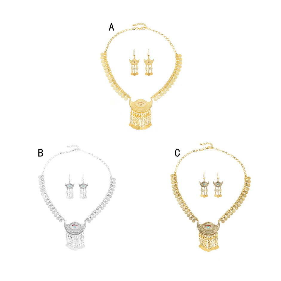 Bohemian Earrings And Necklace Set / Ruchi