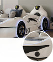 Children's LED Leather Car Bed with Speaker