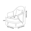 3 Piece Curved Leather Sofa Set / Ruchi