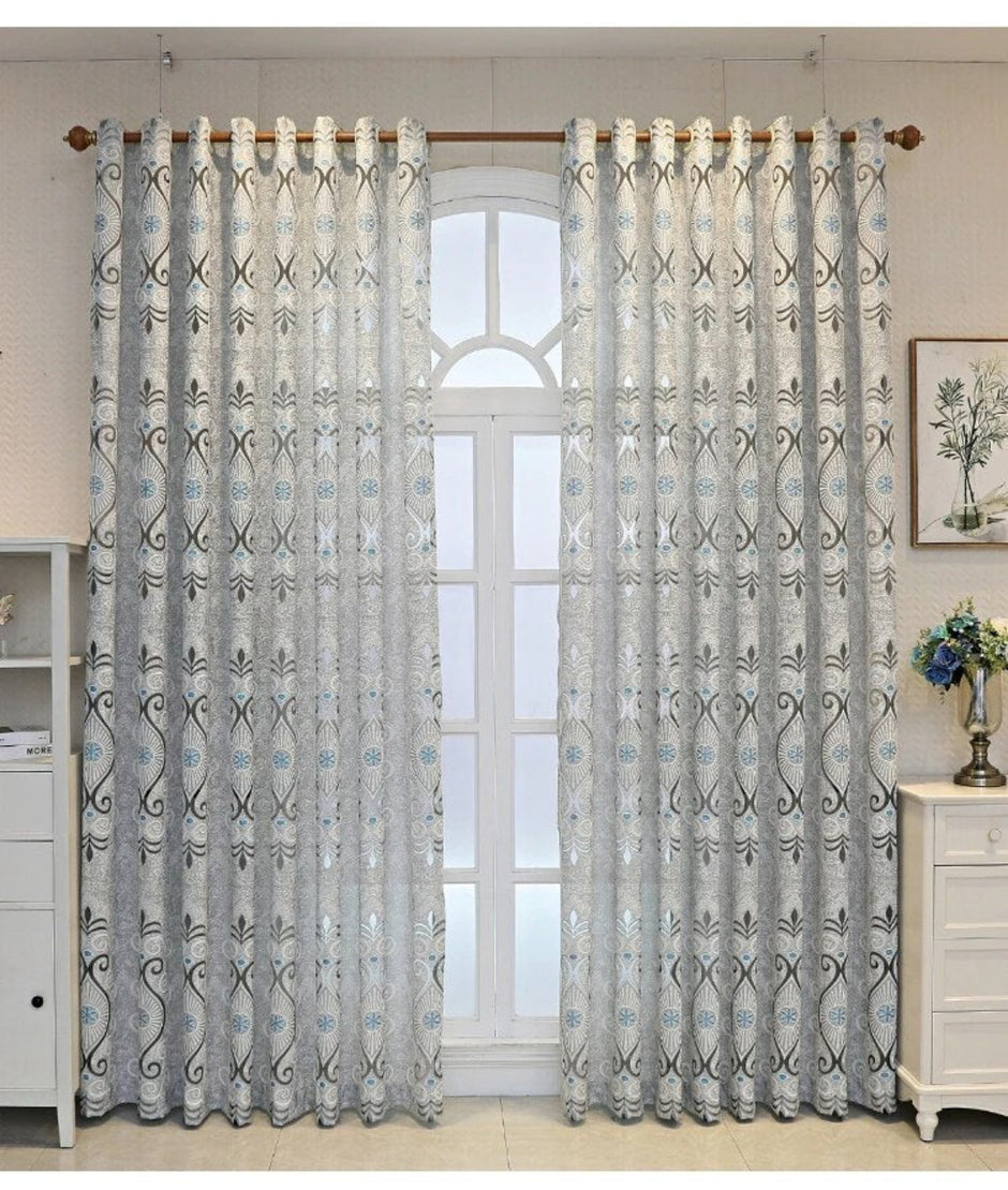 Luxury Embroidered Fabric Curtain / Ruchi