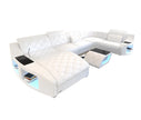 LED Sectional Sofa With Leather Upholstery / Ruchi 