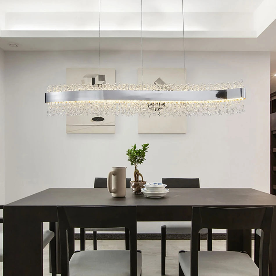 Modern Crystal Shiny Style LED Chandelier / Ruchi