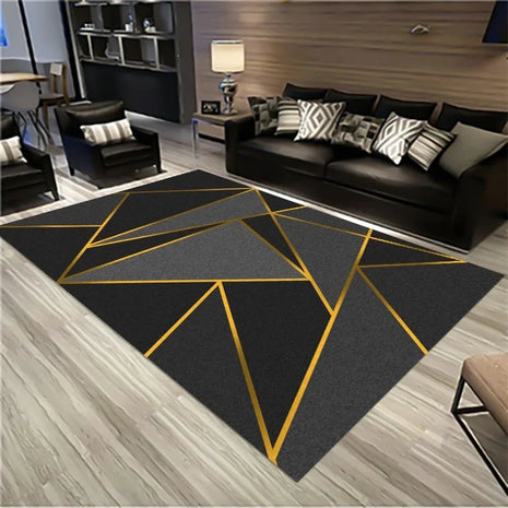Modern Polyester Fiber Living Room Rug