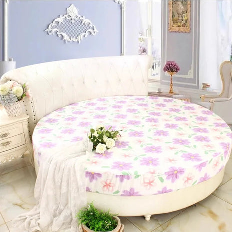Cotton Round Fitted Bedsheet / Ruchi