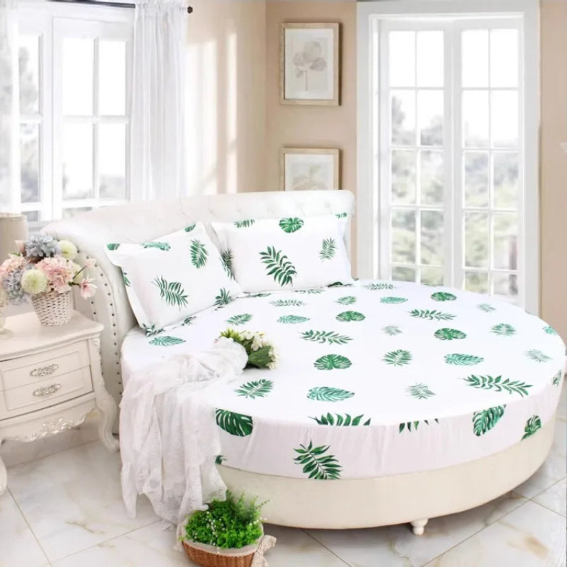 Cotton Round Fitted Bedsheet / Ruchi