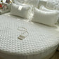 Cotton Round Fitted Bedsheet And Pillows / Ruchi
