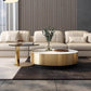 Modern Round Coffee Table With Storage / Ruchi