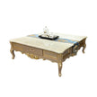 European Marble Top Coffee Table With Storage / Ruchi