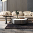Modern Round Coffee Table With Storage / Ruchi