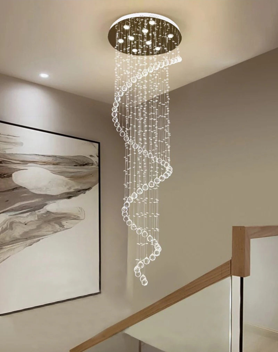 Remote Control LED Chandelier For Dining Room / Ruchi