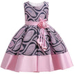 Sleeveless Floral Design Polyester Girl Kids Dress