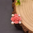 Coral Pendant Design Pearl Metal Ring / Ruchi
