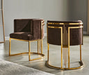 2 Piece Modern Velvet Accent Chairs / Ruchi
