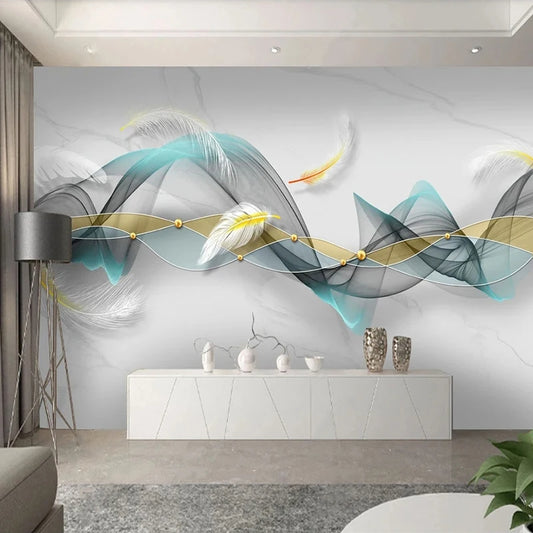 3D Wall Mural Wallpaper For Living Room / Ruchi