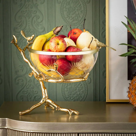 Modern Glass Bowl Fruit Tray For Party / Ruchi