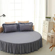 Cotton Round Bedsheet Skirt And Pillowcases /Ruchi