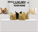 Gold Stripe Jacquard Pillow Case
