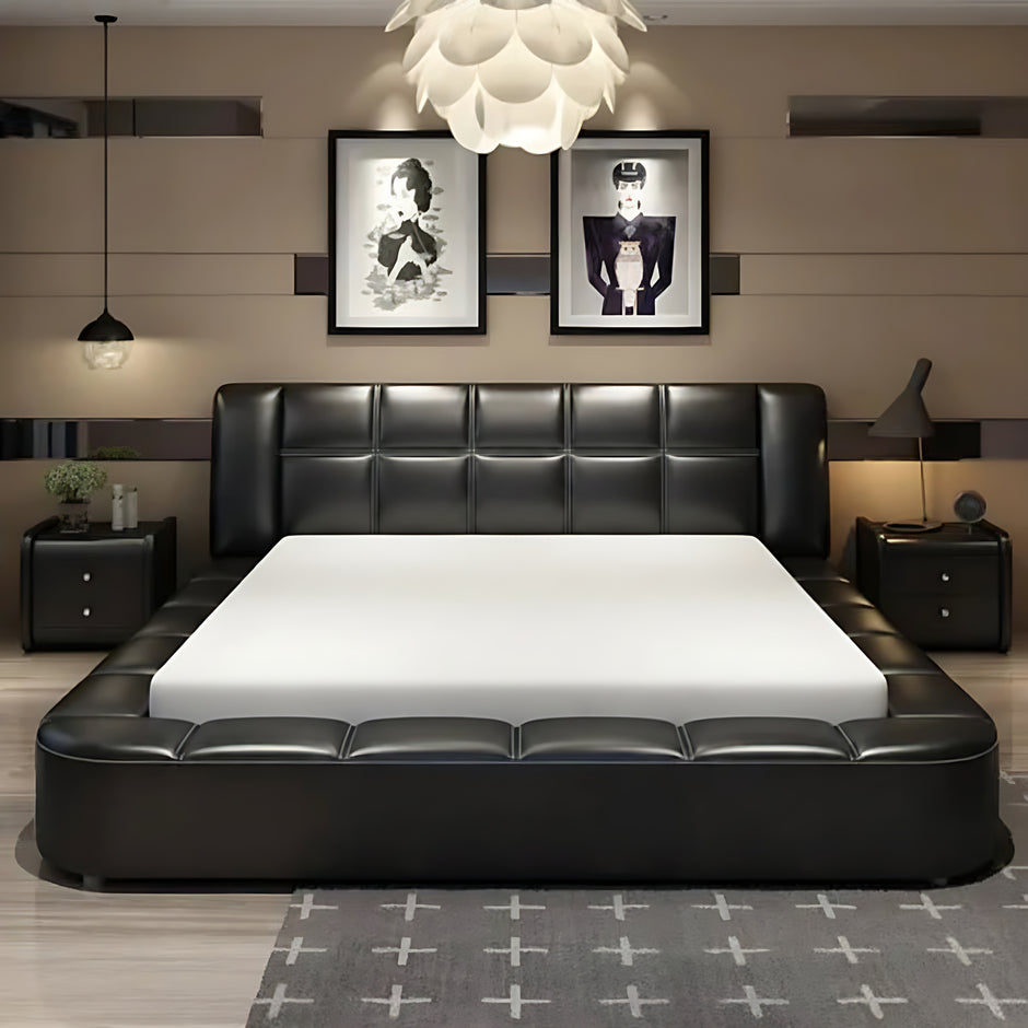 King Size Genuine Leather Bed / Ruchi