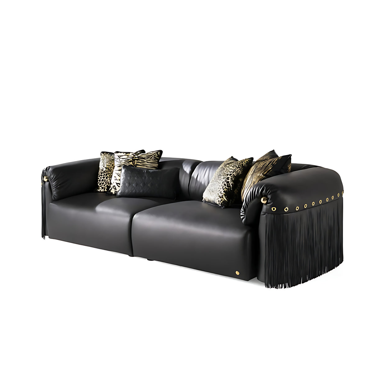 Italian Style Leather Sofa / Ruchi