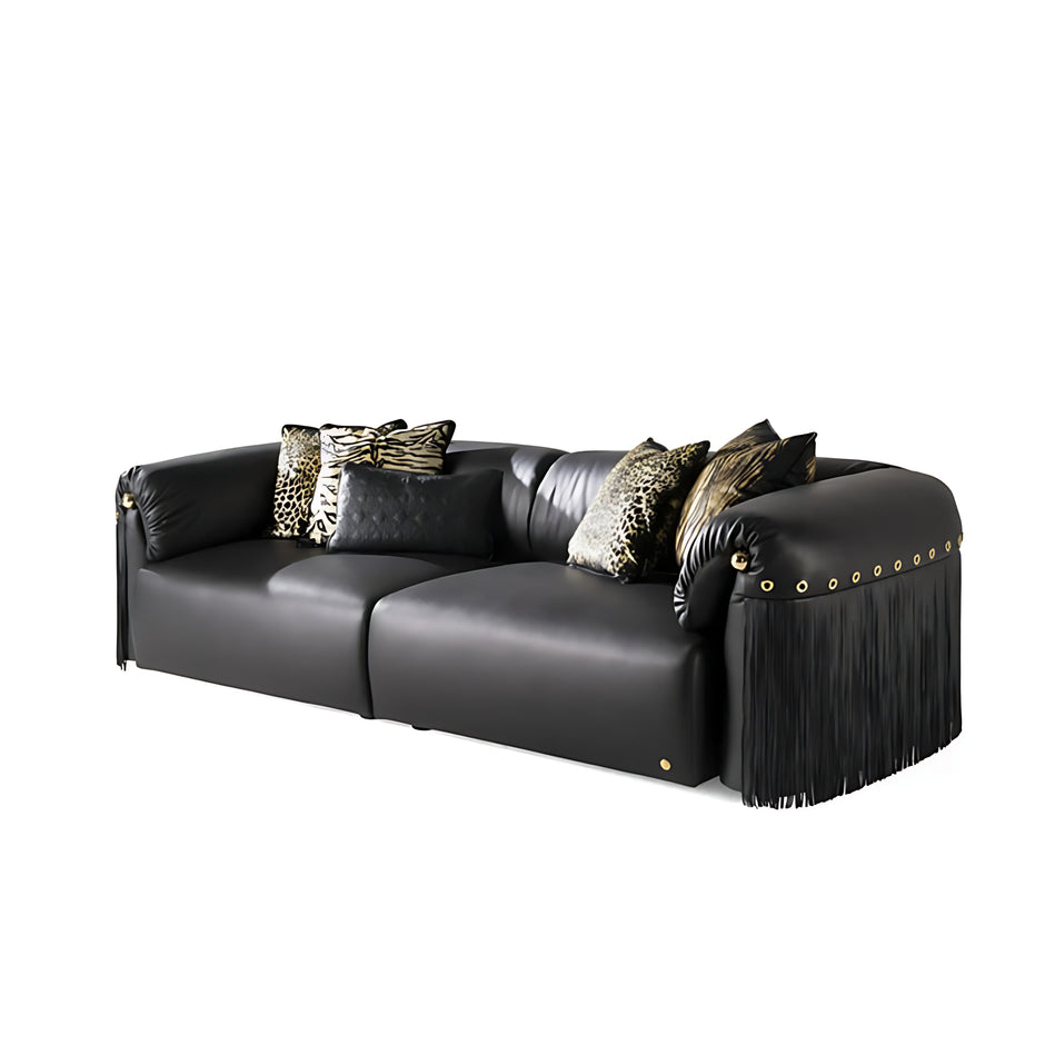 Italian Style Leather Sofa / Ruchi