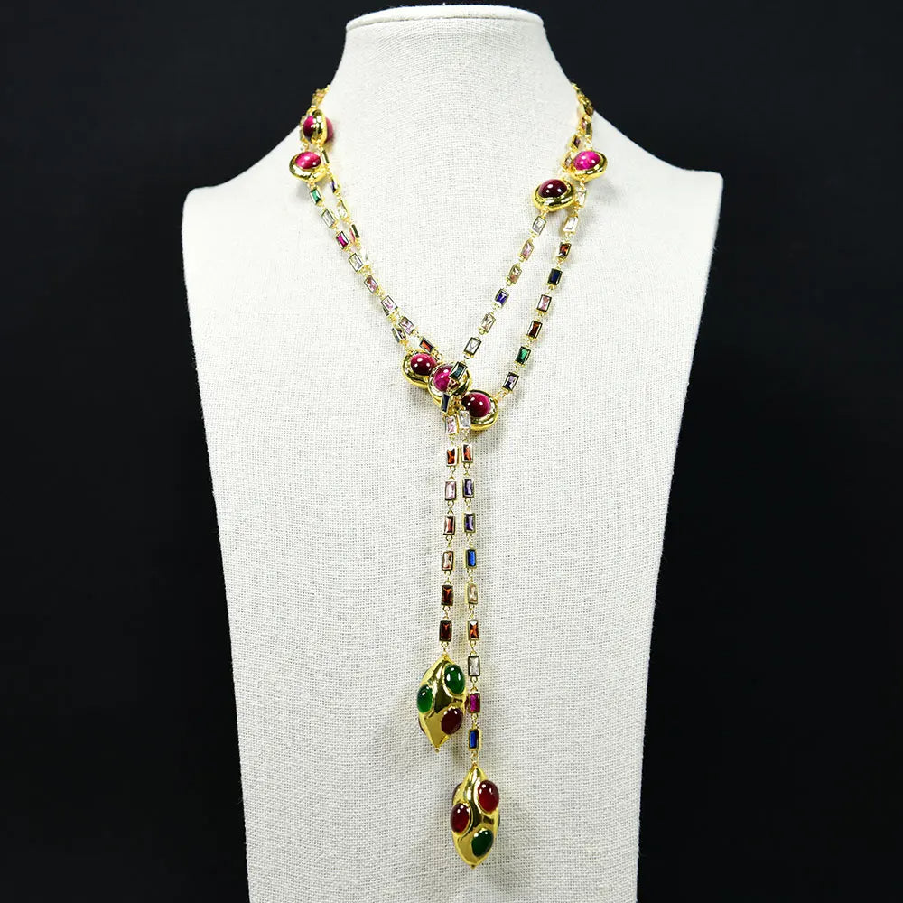 Modern Long Sweater Chain Necklace / Ruchi