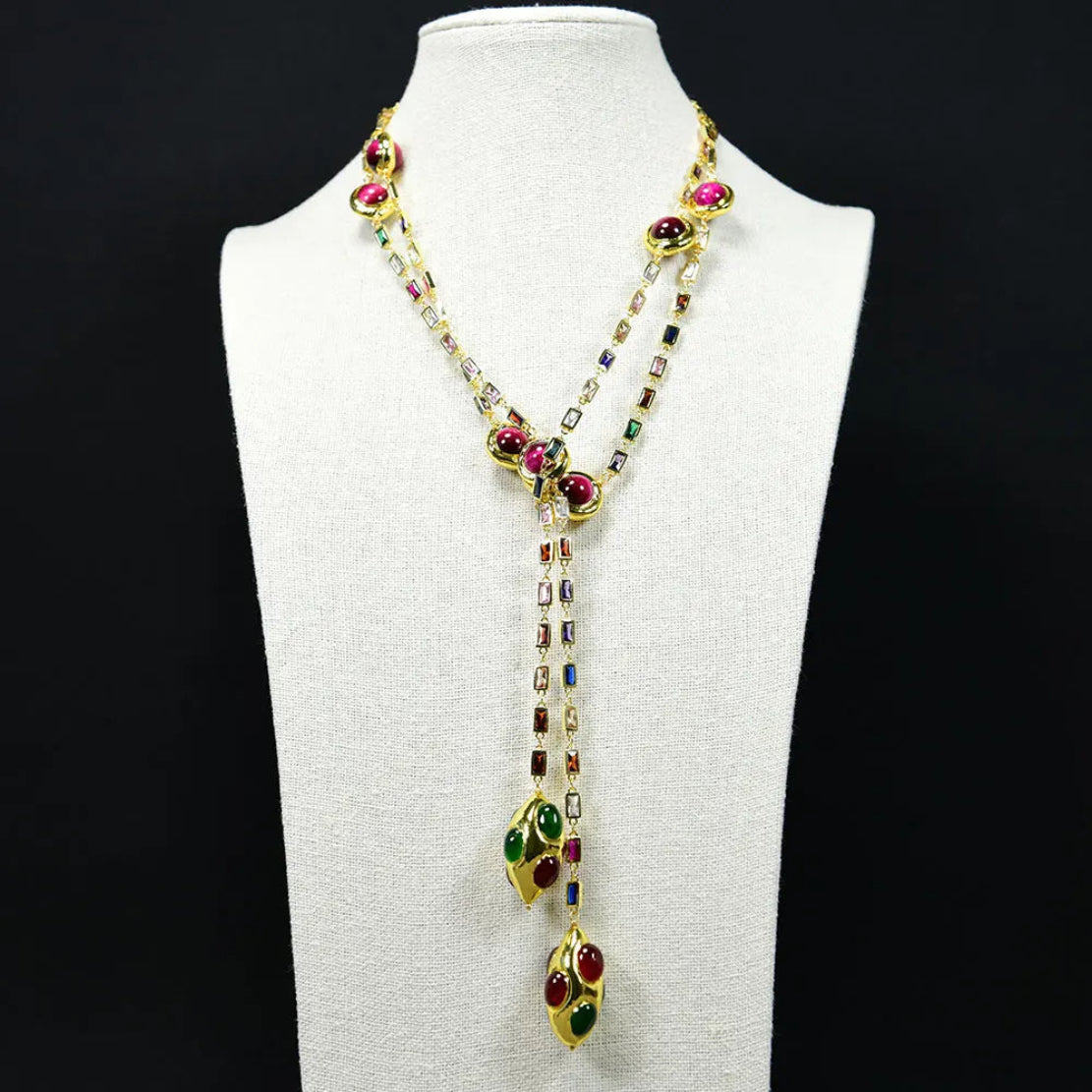 Modern Long Sweater Chain Necklace / Ruchi