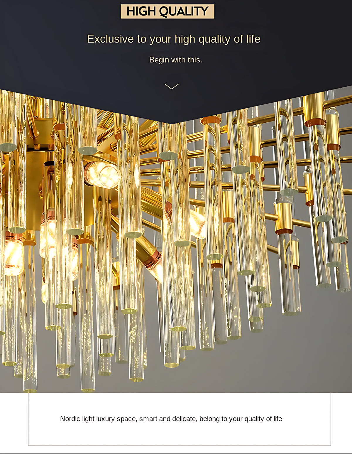 Contemporary Glorious LED Crystal Chandelier / Ruchi