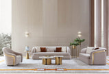 Luxurious 3 Pieces Velvet Fabric Sofa Set / Ruchi
