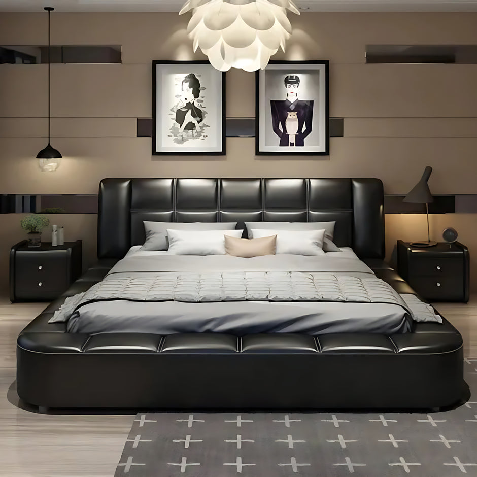 King Size Genuine Leather Bed / Ruchi