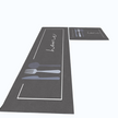 Set Of 2 Elegant Non-Slip Water Absorbent Kitchen Floor Mat