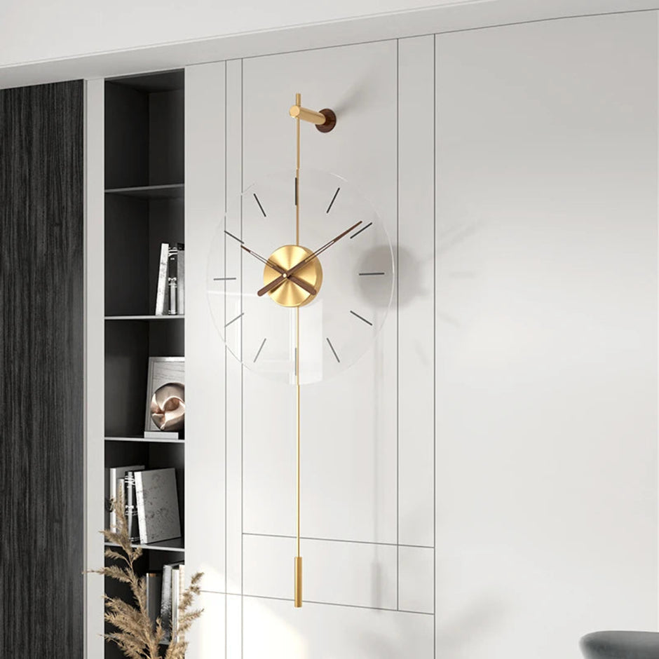 Modern Retro Style Mounted Wall Clock / Ruchi