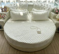 Cotton Round Fitted Bedsheet And Pillows