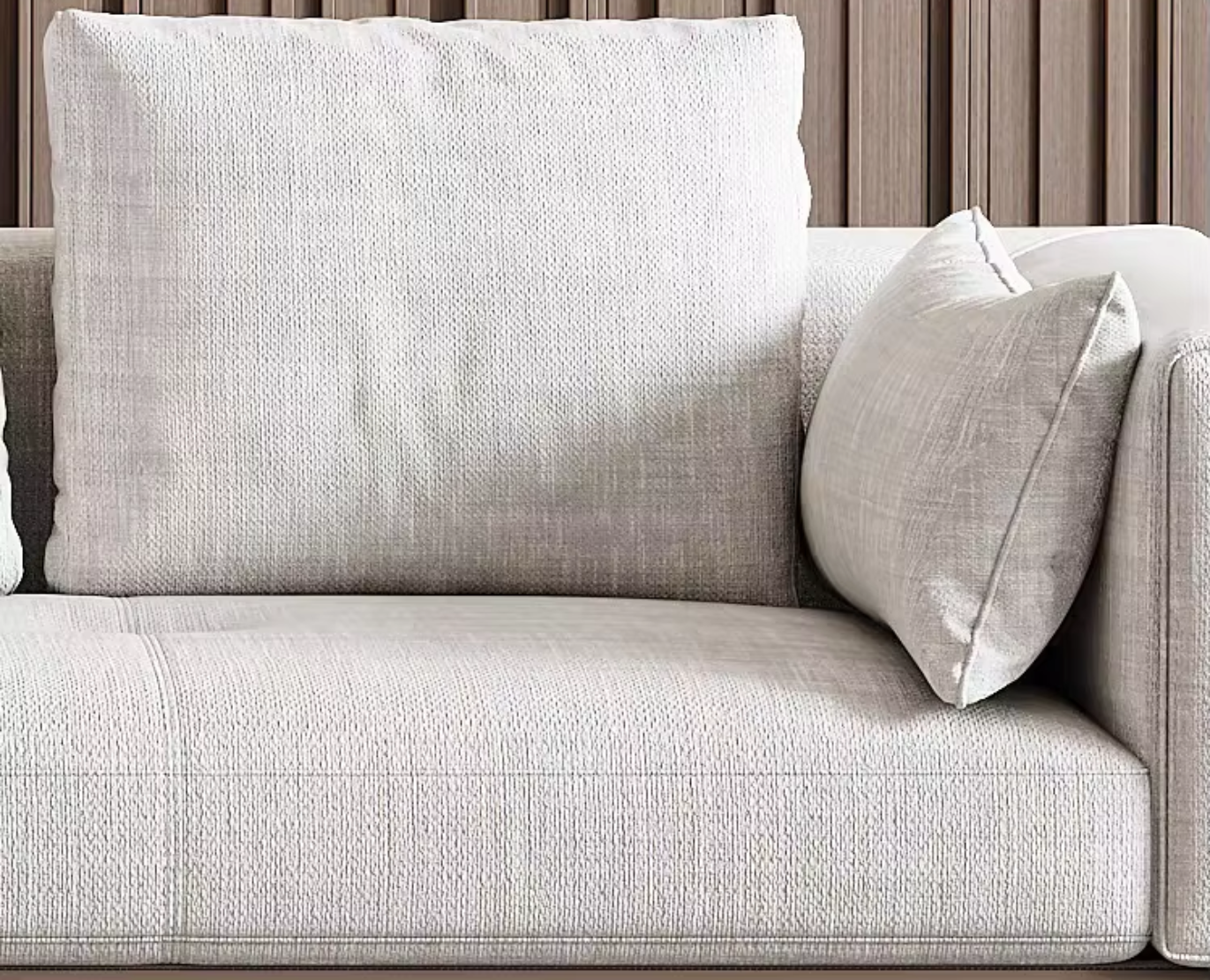 Minimalist U-Shaped Fabric Sofa Set / Ruchi